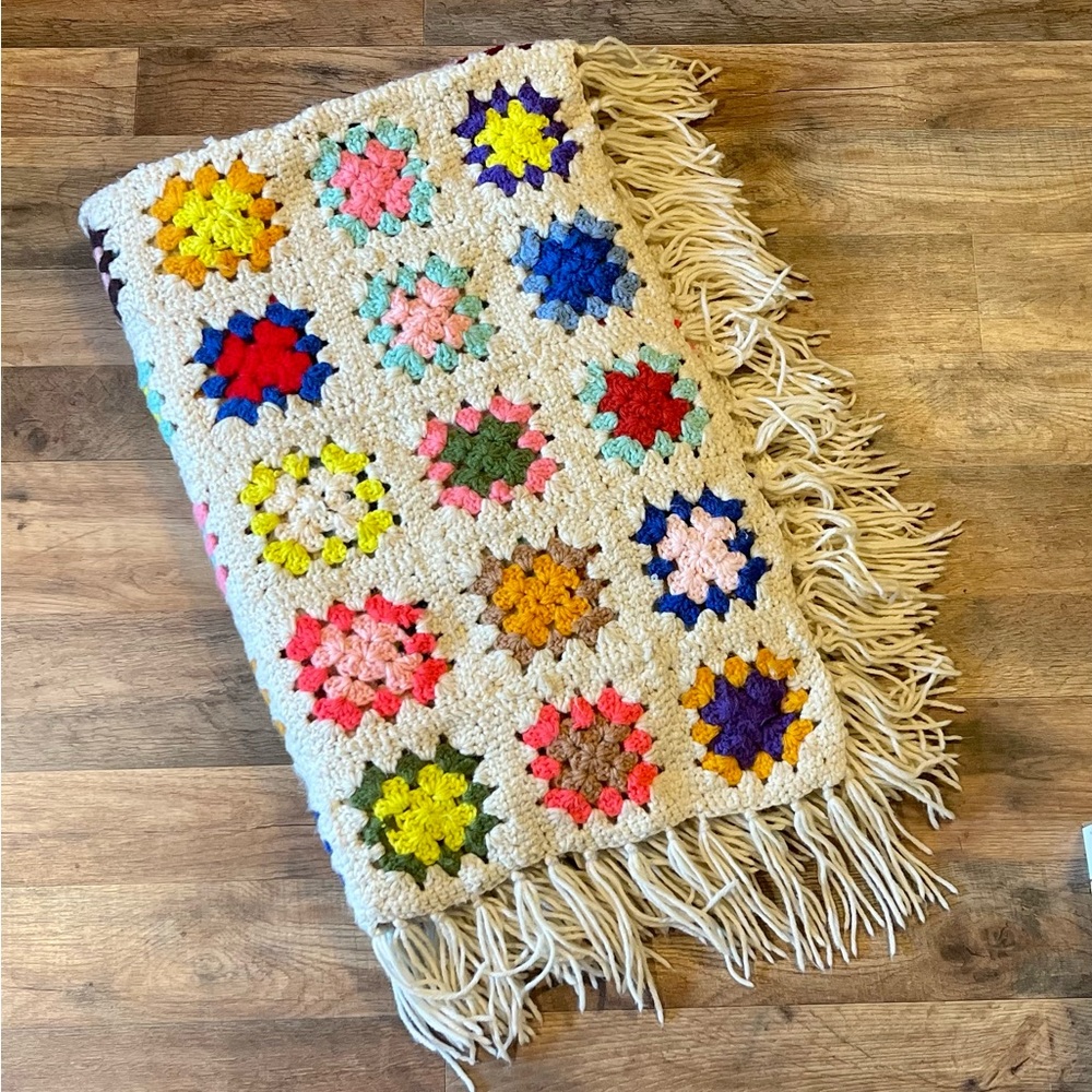 Vintage Afghan Blanket